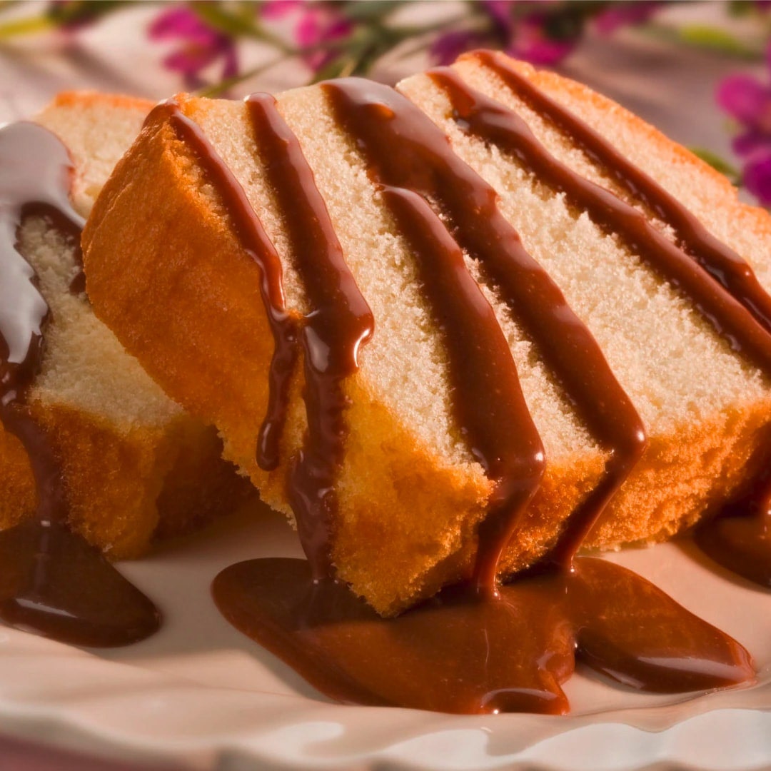 Cadbury Chocolate Desert Sauce on pound cake