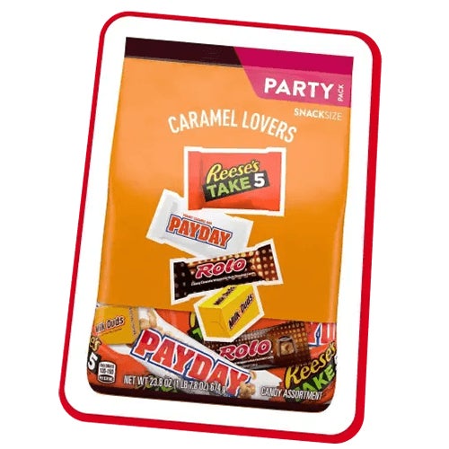 bag of hershey caramel lovers snack size assorted candy