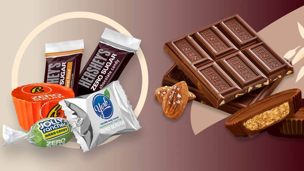 hersheys zero sugar and plant based candies