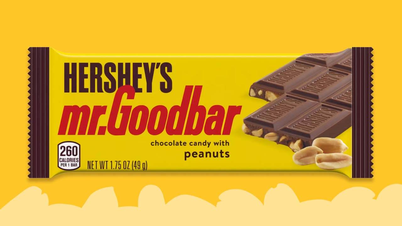 hersheys mr goodbar chocolate with peanuts candy bar