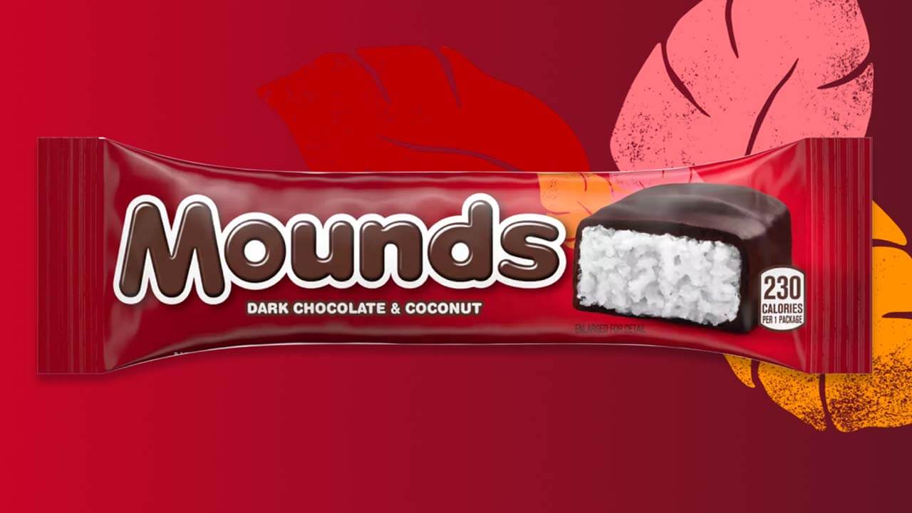 mounds dark chocolate and coconut candy bar