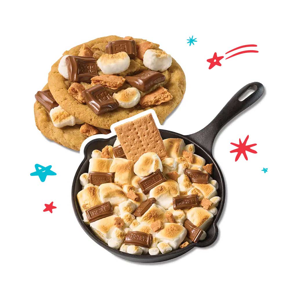 hersheys smores skillet and cookies recipes